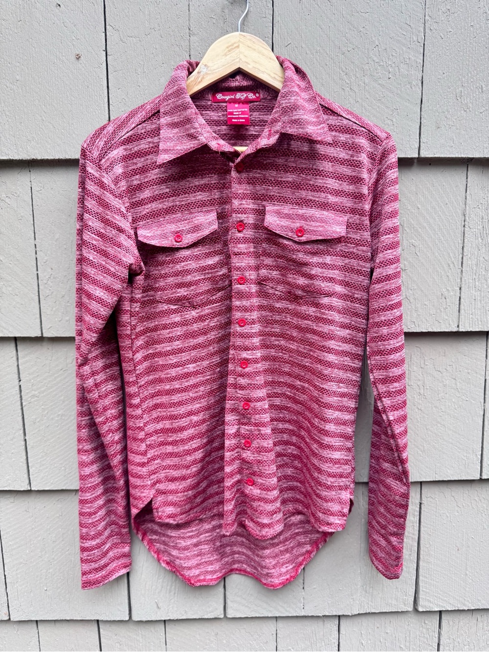 Cowgirl Tuff Co. Red Button Up Shirt
